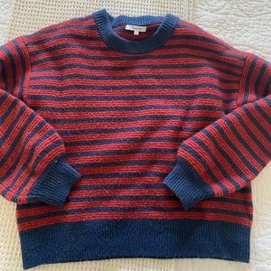 Cozy striped madewell sweater!